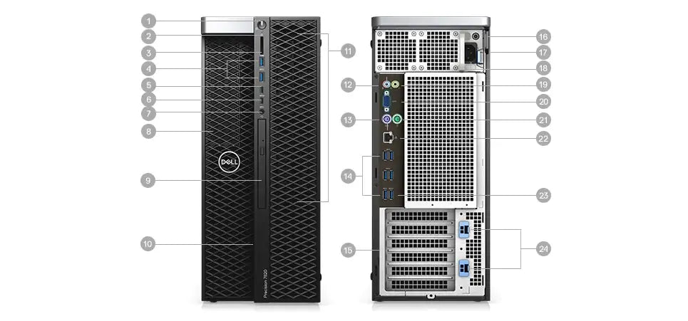 Dell Precision 5820 Xeon, 16GB/1TB+2TB, Windows 11 - B | Záruka: 1 rok