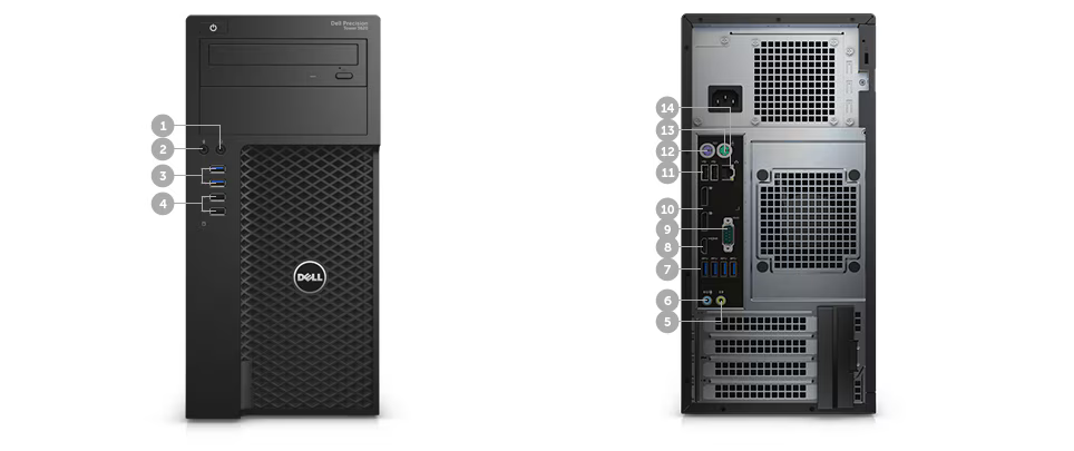 Dell Precision 3620 Xeon, 16GB/1TB, Windows 10 Pro - B | Záruka: 1 rok